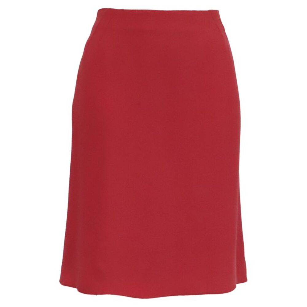 Giorgio Armani Pencil Skirt in Red Cotton